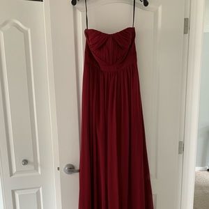 After Six Burgundy Bridesmaid Dress